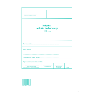 Książka obiektu budowlanego, A4 zeszyt, 10-604-1N DOTTS