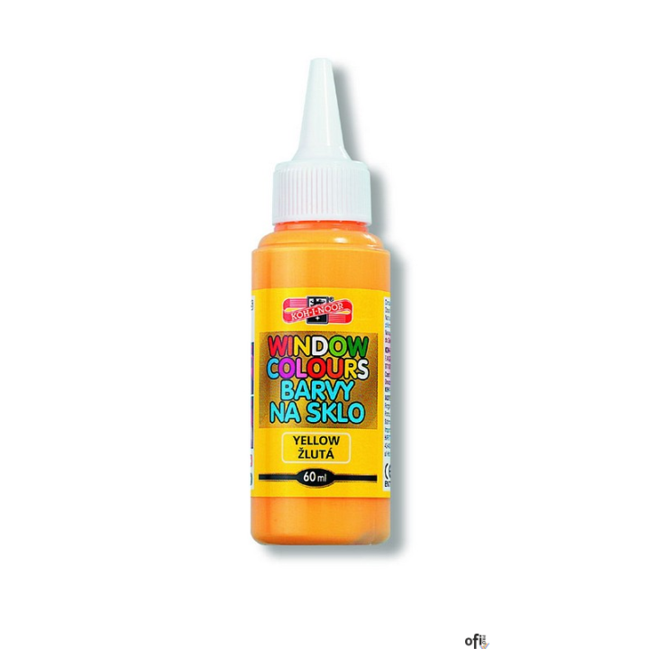Farba witrażowa 60ml żółta 974201