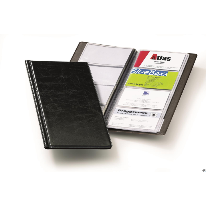 Wizytownik, album na 96 wizytówek, PCV 2380-01 czarny DURABLE