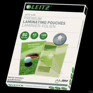 Folia do laminacji Leitz UDT A5 80 mic., 100 szt., 74920000