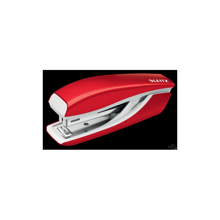 Zszywacz Mini metalowy Leitz WOW, czerwony, 10 lat gwarancji, 10 kartek 55281026