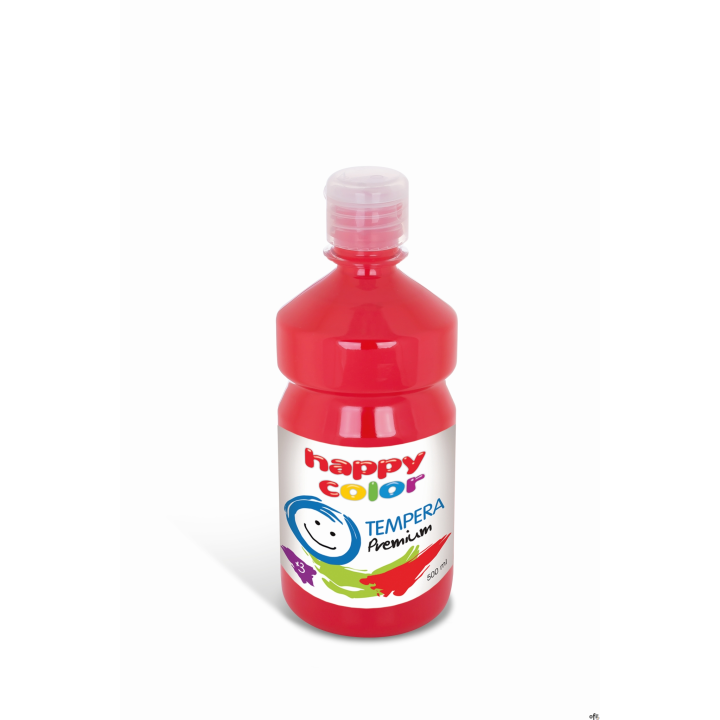 Farba tempera Premium 500ml, ciemnoczerwony, Happy Color HA 3310 0500-26