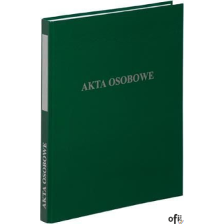 Segregator A4/2, dwuringowy, AKTA OSOBOWE zielony VAUPE, 030/06