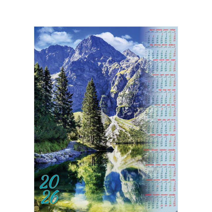 Kalendarz Plakatowy B-1, P01 - MORSKIE OKO 2026