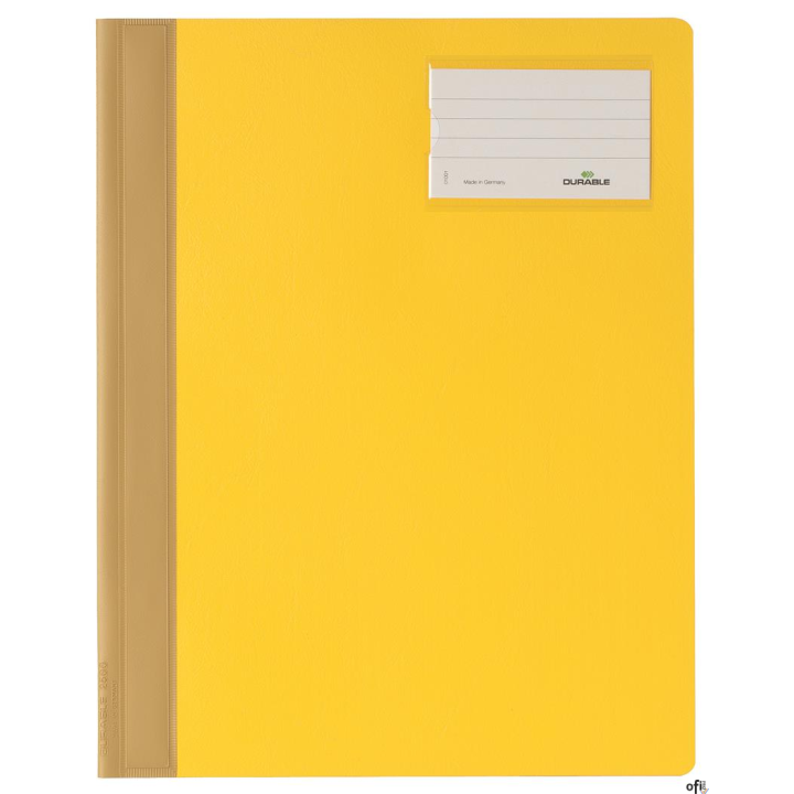 Skoroszyt A4 z kolorową okładką,rozszerz. PCW Żółty 250004 DURABLE (X)