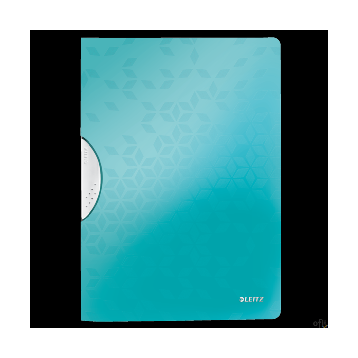 Skoroszyt z klipem LEITZ WOW turkusowy 41850051