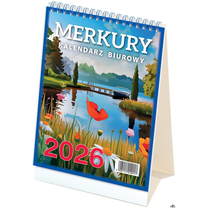 Kalendarz biurowy MERKURY 2026 (H5) TELEGRAPH
