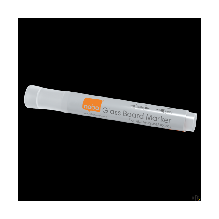 Markery Nobo do szklanych tablic, białe (4) 1905323 Nobo 1905323