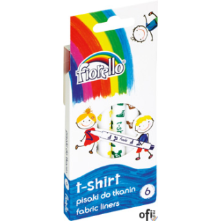 Pisaki T-SHIRT FIORELLO GR-F125, 6 kolorów 160-2038