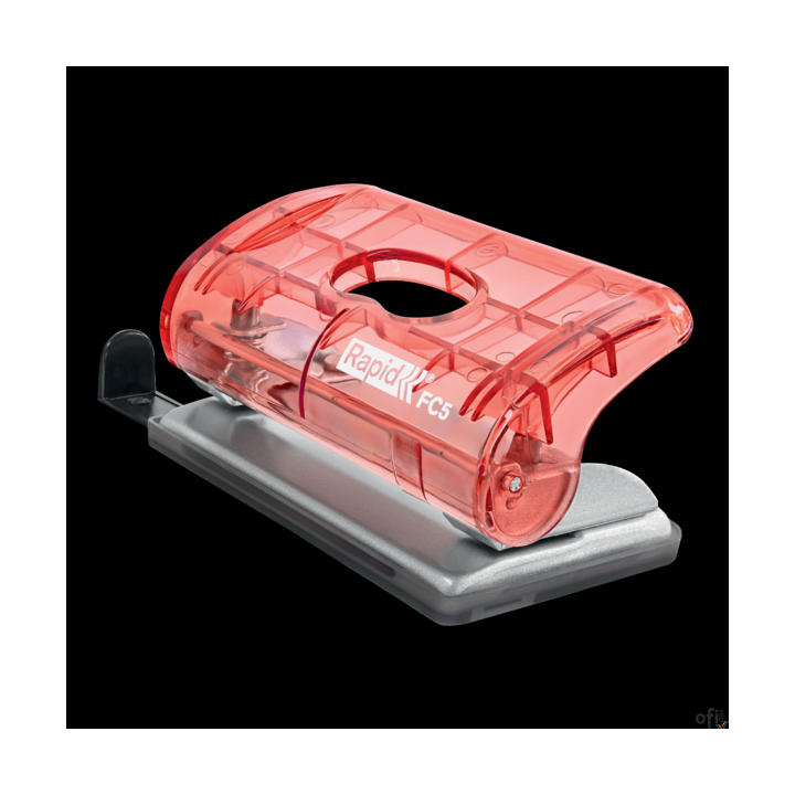 Dziurkacz mini Rapid ColourBreeze FC5, 10 kartek, 5 lat gwarancji, koralowy 5001533