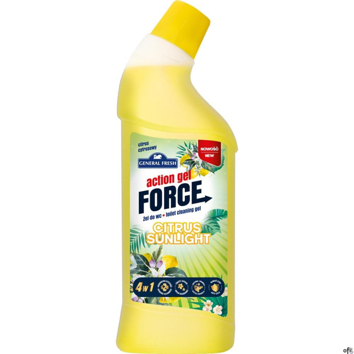 General Fresh Żel do WC ACTION FORCE Cytryna1000 ml   36052