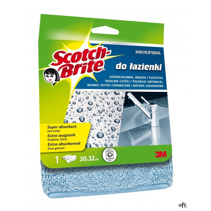 Ścierka z mikrofibry SCOTCH BRITE_ do łazienki, jasnoniebieska
