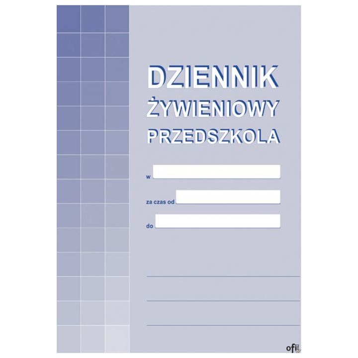 A-10-1 Dziennik żywieniowy przedszkola