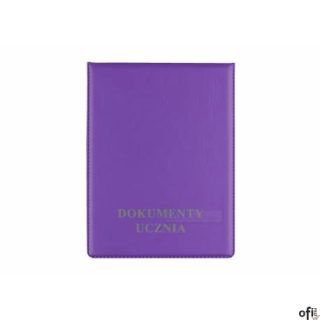 Okładka na dokumenty ucznia pionowa violet KOD-11-05 BIURFOL