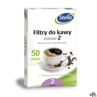 Filtr papierowy do ekspresu rozmiar 2 (50szt.) STELLA  03365