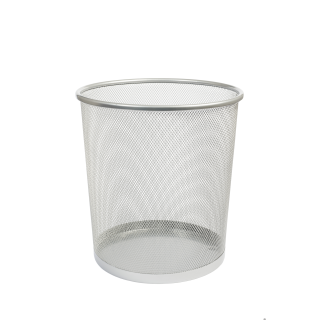 Kosz biurowy DOTTS 12L siatka srebrny 266x218x280mm