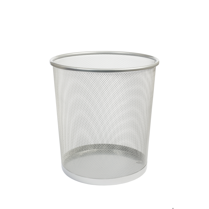 Kosz biurowy DOTTS 12L siatka srebrny 266x218x280mm