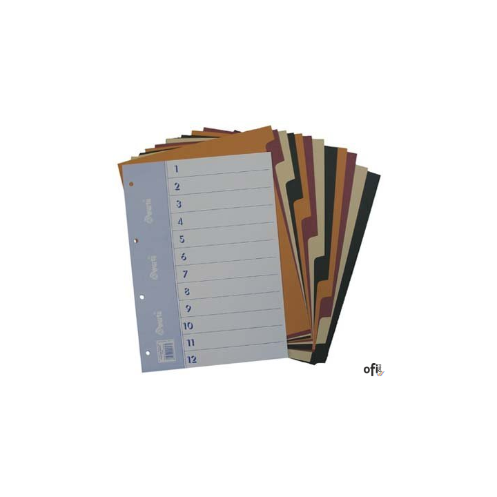 Przekładki A4 12części 990-009 WARTA