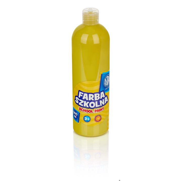 Farba szkolna Astra 500 ml - żółta, 83410903