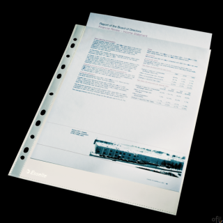 Koszulki krystaliczne A4 Esselte, 40 mic., 100 szt., w folii, 13089