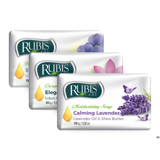 Mydło w kostce RUBIS MIX zapachów 100g