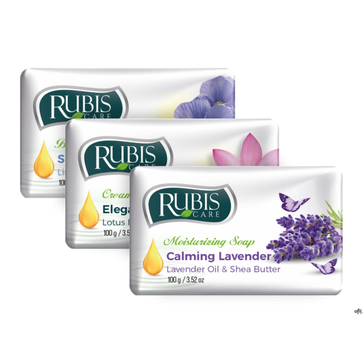 Mydło w kostce RUBIS MIX zapachów 100g