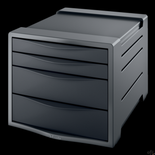 Pojemnik z 4 szufladami EUROPOST VIVIDA czarny ESSELTE 623761