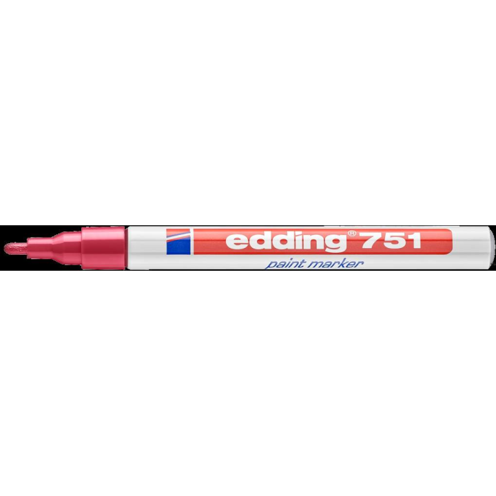 Marker lakierowy 1-2mm 751 czerwony EDDING końcówka okrągła SALE