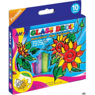 Farby witrażowe GD10P10 AMOS 10 kolorów 10,5ml 170-1692