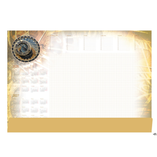 Terminarz - Planer A2 z listwą 2026 Zegar Michalczyk i Prokop T-1-A2-4 kalendarz biuwar