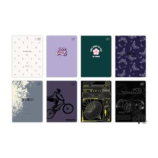 Zeszyt A5 60 kratka mix wzorów INTERDRUK