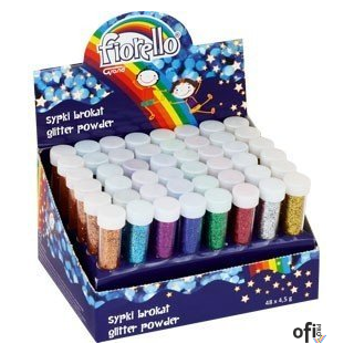 Brokat sypki FIORELLO GR-B5D48(48szt)6x8 kolorów x 4.5g fiolki 170-2236