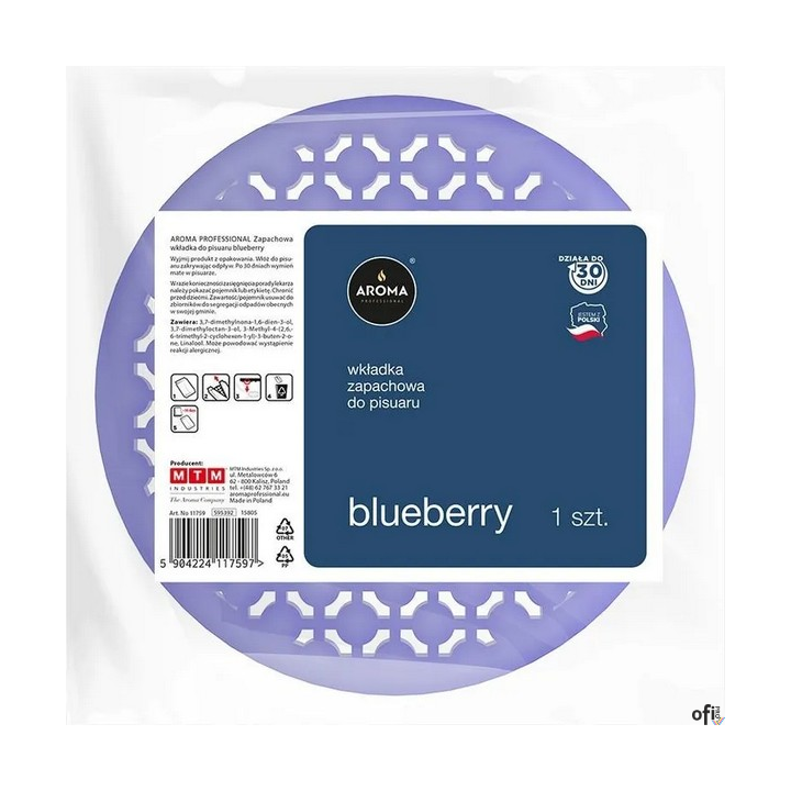 AROMA PROFESSIONAL wkładka do pisuaru bez włosków BLUEBERRY 1 sztuka