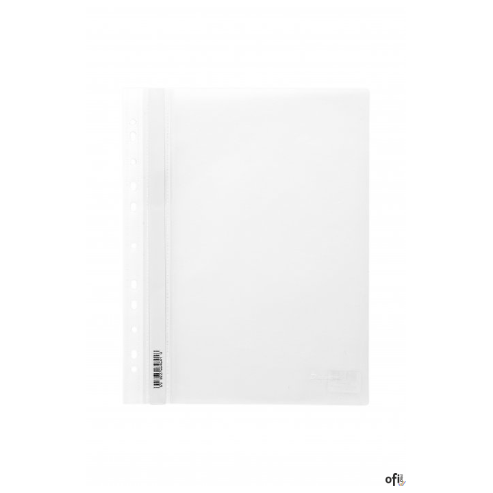 Skoroszyt wpinany PP DOTTS (20) biały wzocniony polipropylen SPP-DOT-02-06
