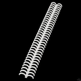 Grzbiety GBC do oprawy Click A4 34R 12mm białe 388057E