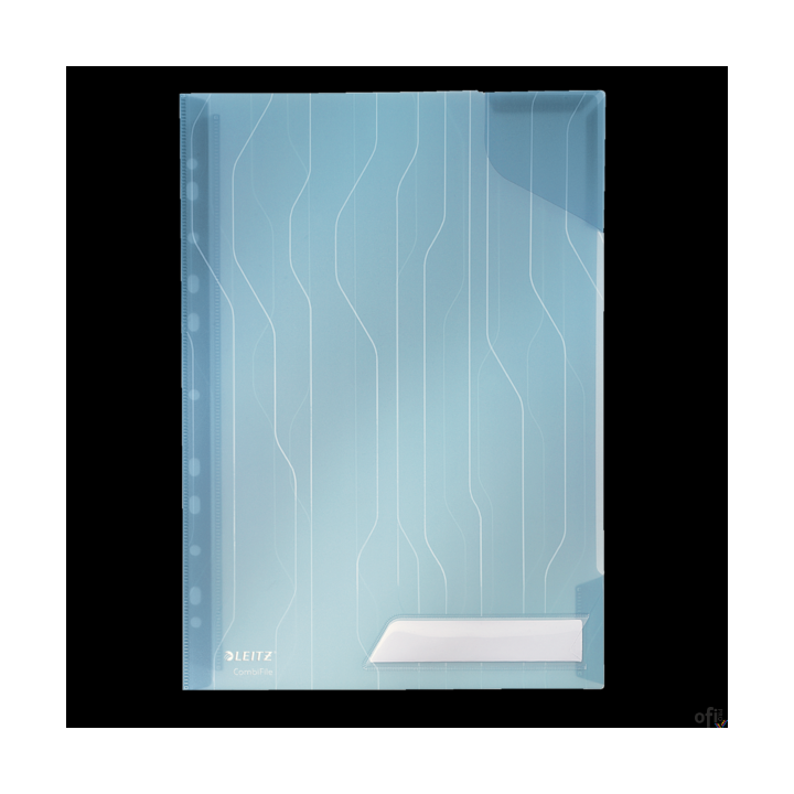 Folder Leitz Combifile, niebieski przezroczysty, folia 5 szt., 200 mic., 47260035