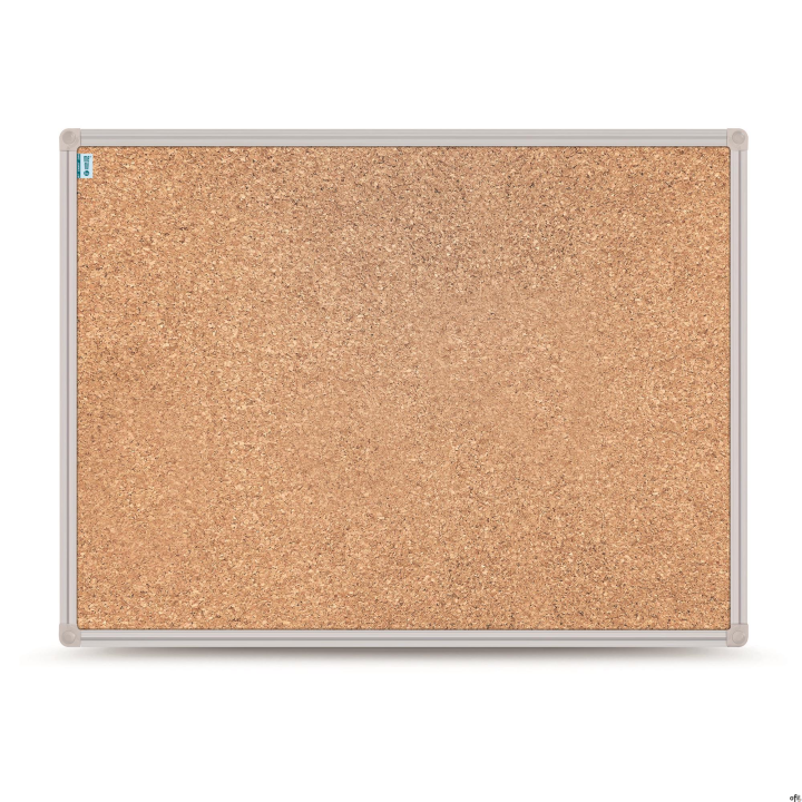 Tablica korkowa MemoBe, rama aluminiowa srebrna, SMART, 120x90cm MSTC120090.00.82.03