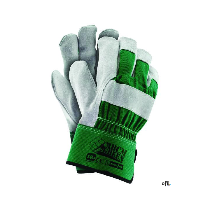 Rękawice skórzane RBCM GREEN REIS