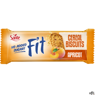 Ciasteczka zbożowe z morelą Fit bez cukru 50g SANTE