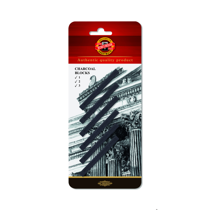 Węgiel w sztyfcie KOH-I-NOOR 8683/ 1,2,3 7*7mm op 6szt