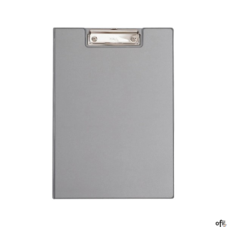 Podkładka Maul A4 z klipsem i okładką, powłoka plastikowa, srebrna (23392/95 ML)