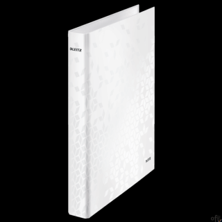 Segregator ringowy LEITZ A4 2DR/25mm perłowy biały WOW 42410001