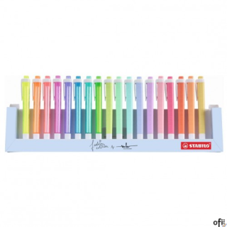 Zakreślacz STABILO swing cool/pastel podstawka 18 szt 275/18-01-5