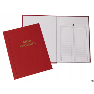 Teczka do akt osobowych oklejana bordo BARBARA