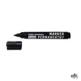 Marker D.RECT permanentny czarny ścięty 2160 101121 LEVIATAN