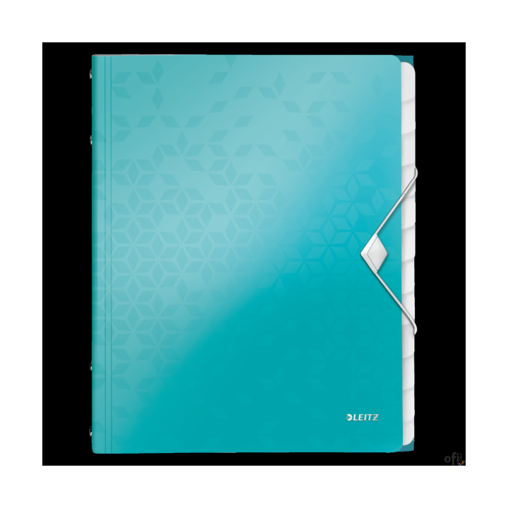 Teczka 12 przeródek A4 200k turkusowa LEITZ WOW 46340051