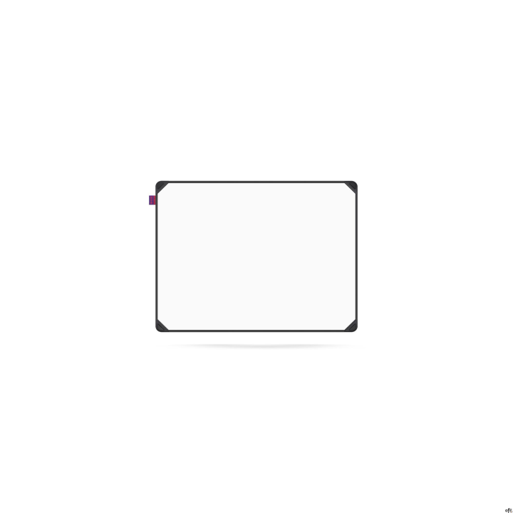 Tablica suchościeralna magnetyczna MEMOBE IDEA, rama aluminiowa EDGE, 60X45 CM MITM060045.02.60.51