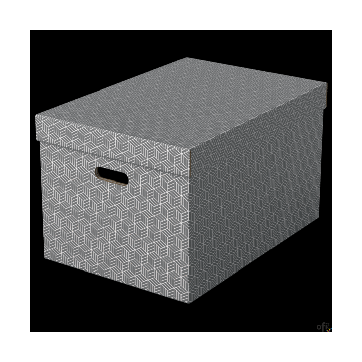 Pudełka domowe do przechowywania, rozmiar L, 3 sztuki, szare Esselte 628287