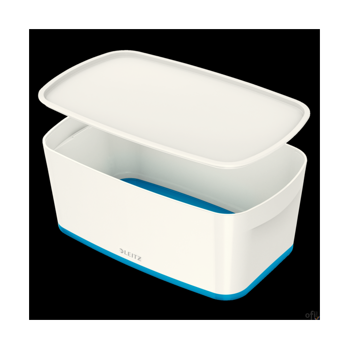 Pojemnik MyBOX mały z pokrywką biało-niebieski LEITZ 52291036