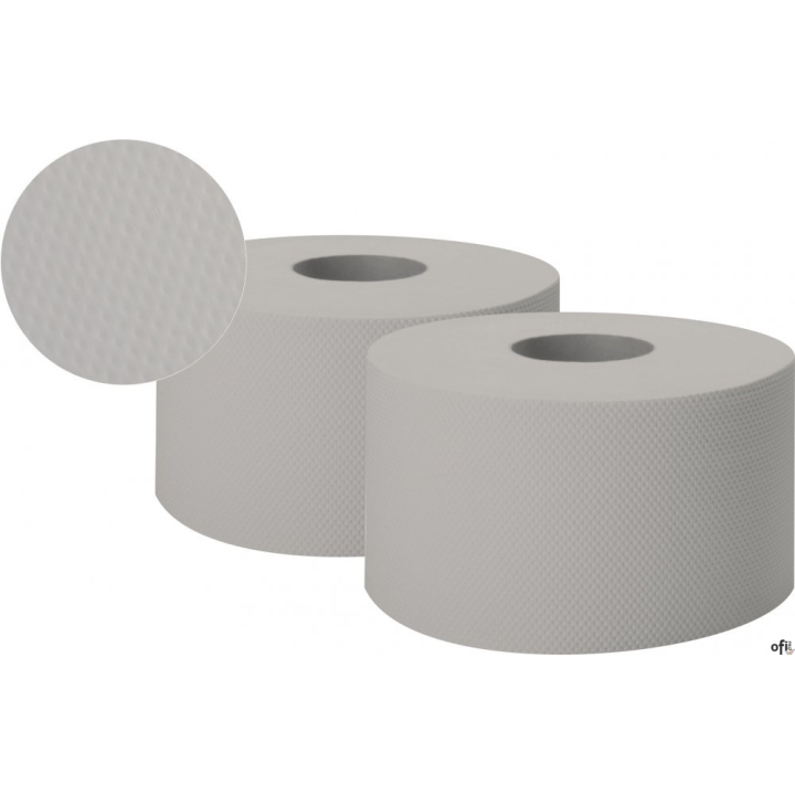 Papier toaletowy JUMBO-ROLL (12 rolek) szary ESTETIC 1-warstwowy 120m PJS1120 WELMAX